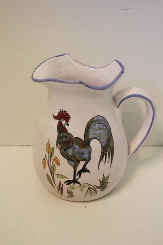 Broc poterie peint - peint, main