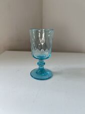 Ancien Verre à pied bleu style Portieux 1900