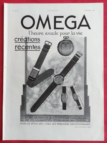 Pub presse montre omega - presse:,