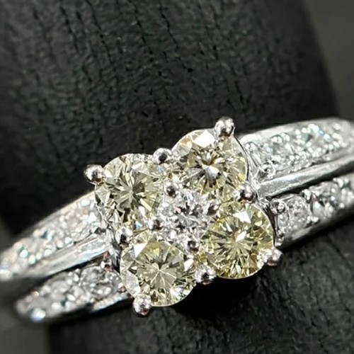 Bague diamant jaune 1ct - 1ct, large