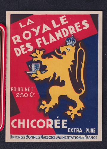 Ancienne étiquette chicorée - ancienne,