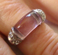 Bague rhodié plaqué argent