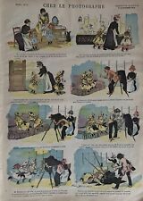 IMAGERIE QUANTIN PARIS  CHEZ LE PHOTOGRAPHE  DESSIN DE FIRMIN BOUISSET