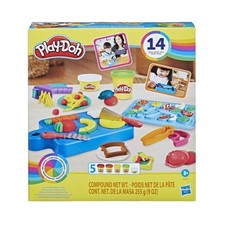 Play-Doh Kit du petit chef cuisinier, pâte a modeler, 14 accessoires de cuisine,