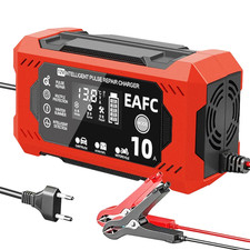 Chargeur Batterie Voiture 12V 10A Charge Rapide écran LCD Auto Camion Moto Neuf