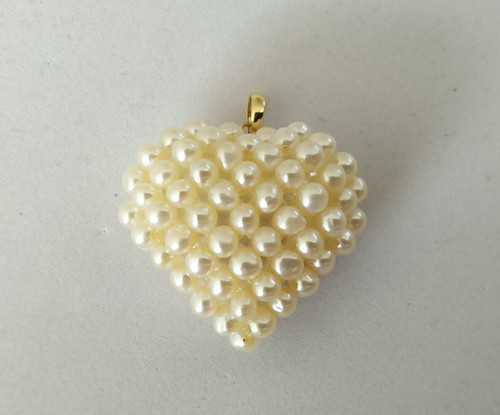 Pendentif coeur carats - or, &