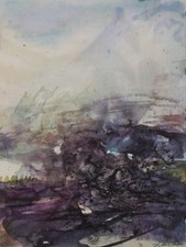 ZAO WOU-KI : Paysage embrumé