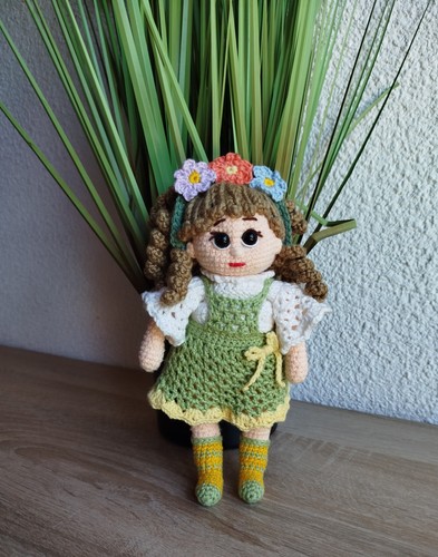 Poupée caramel crochet - caramel,