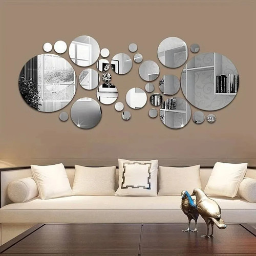 Autocollant mural miroir