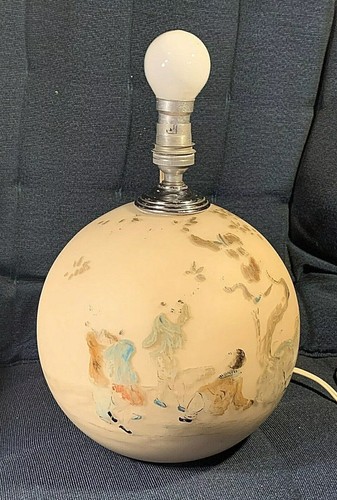 Gros pied lampe boule - lampe,