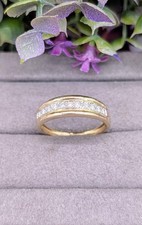 Bague en 2 ors sertie de 11