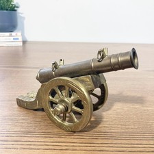 Canon miniature en bronze fonctionnel | Réplique décorative style Napoléon 1910