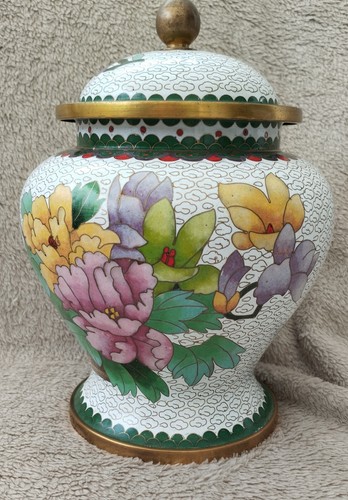 Grand pot couvert émaux - grand, en