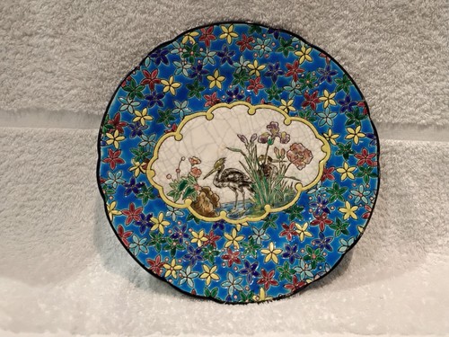Assiette émaux longwy - assiette,