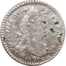 DC0964 Rare 4 Sols 2 Deniers