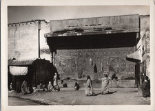 Maroc, Meknès, Fontaine El-Hédime, Vintage print, circa 1900 Tirage vintage prin