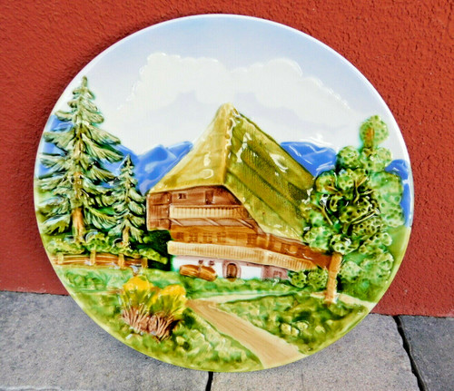 Vintage plat majolika - vintage,