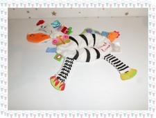 Doudou plat zèbre blanc - -,