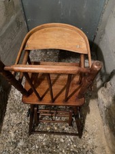 Chaise bébé bois vintage