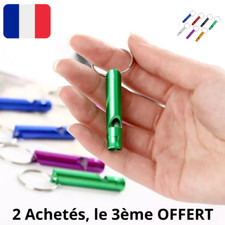 Sifflet de Survie Porte-Clés Randonnée Camping Dressage Animaux Montagne Sport