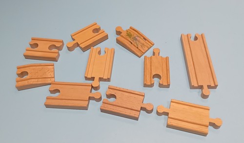 Lot rails droits - 10,