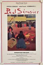 Affiche PAUL SERUSIER Exposition Ader Picard Tajan Paris