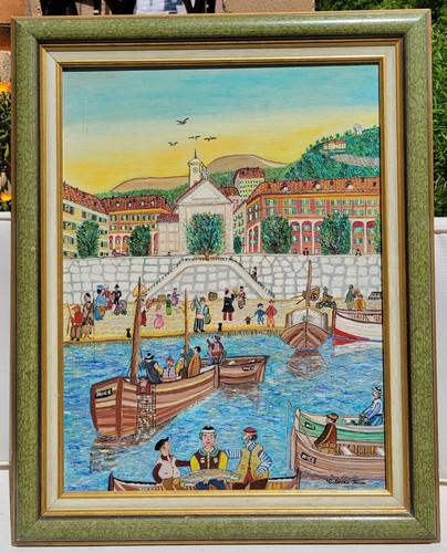 Peinture pêche nice - à,
