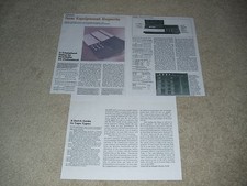 Bang & Olufsen Beocord 9000 Cassette Review, 3 Pgs ,