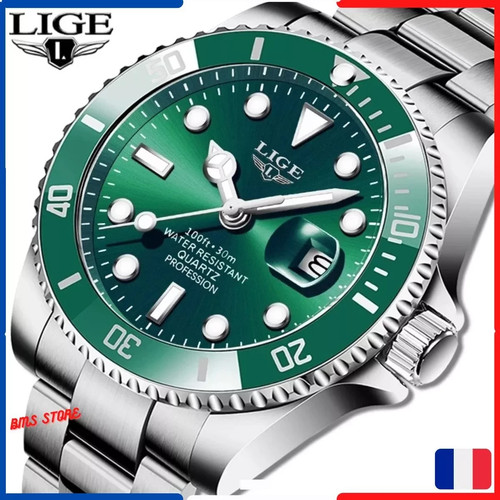 Lige montre plongée à - –montre, de