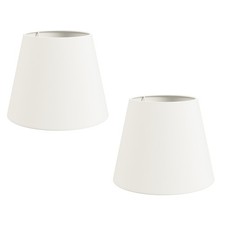 2x Abat-jour lin textile tissu