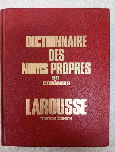Dictionnaire des noms - , propres