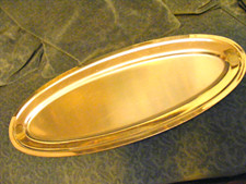 Grand plat ovale INOX 60.5 cm x 24.5 cm