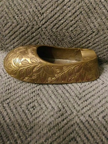 Vintage small brass - vintage, slipper