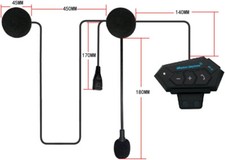 3T6B Écouteur Bluetooth pour Casque De Moto, Écouteur Avec Système De (C9M)