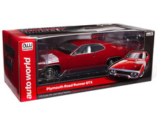 Auto le Monde 1/18 Américain Muscle 1972 Plymouth Route Chemin GTX Rallyred -
