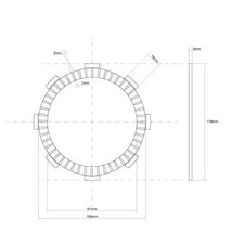 Disque embrayage garni - d'embrayage,