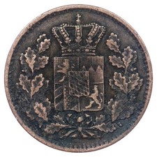 Allemagne 1 pfenning 1866