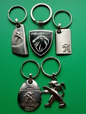 PEUGEOT LOT 5 PORTE CLES LOGO
