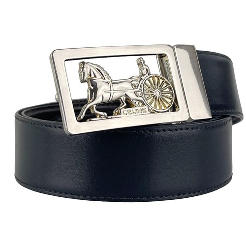 Ceinture argentée celine cuir - ceinture,
