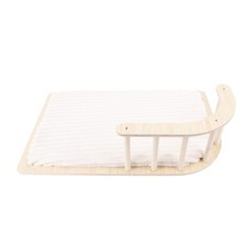 Lit Surélevé Pour Chat Hamac En Bois Chaud Et Confortable Avec Clôture Pour