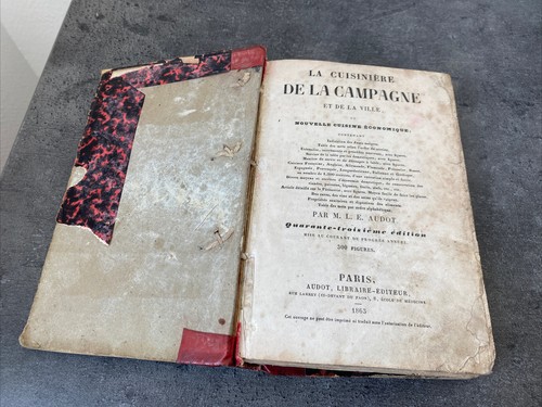 Ancien livre cuisinière - ancien, la