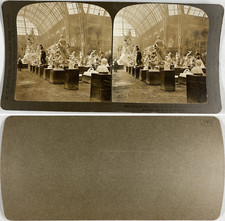 Paris, Exposition Universelle, Sculptures au Palais des Beaux-Arts, Vintage silv