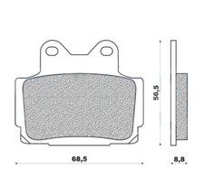 Plaquettes frein 117 g1054 ar moto yamaha 125 tdr/tzr/600 fazer/diversion Galfer