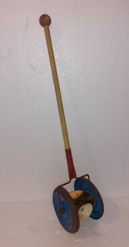 Ancien jouet tôle roulette - jouet,