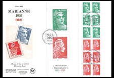 FDC GF JF - Carnet Marianne