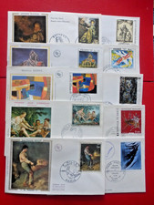 SUPERBE  LOT  n° 7  de 10 ENVELOPPES FDC  1er JOUR :  FORMAT  TABLEAUX