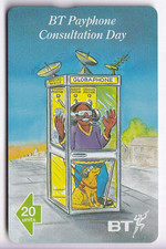 EUROPE TELECARTE / PHONECARD .. U.K 20U L&G 620B BT PRIVEE COMICS CABINE NEUVE