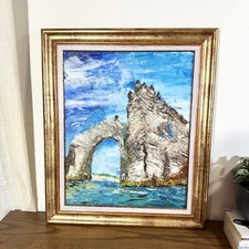 Peinture Étretat à l’huile