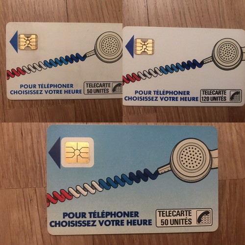Telecarte rare lot des 3 - des,