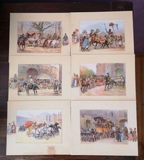 6 aquarelles d'Alphonse